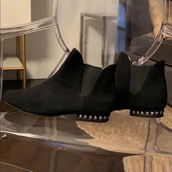 ABS Allen Schwartz Shoes - ABS black suede booties, size 10